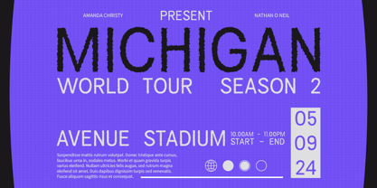 Campeno Rough Font Poster 4