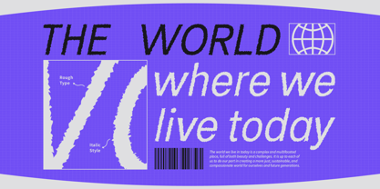 Campeno Rough Font Poster 2