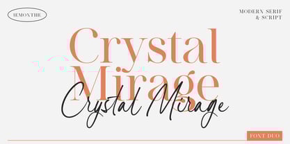 Crystal Mirage Font Poster 1