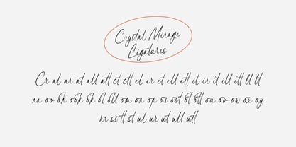 Crystal Mirage Font Poster 8