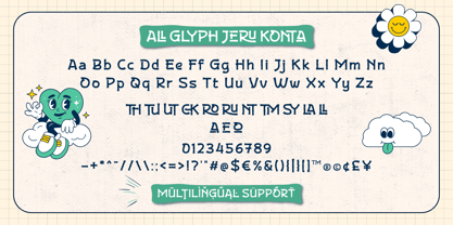Jeru Konta Font Poster 9