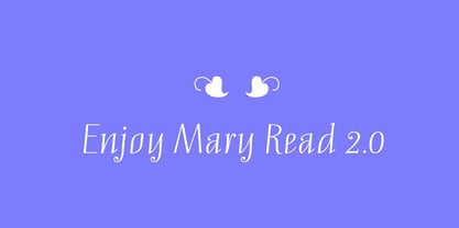 Mary Read Font Poster 13