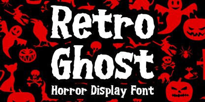 Retro Ghost Font Poster 1