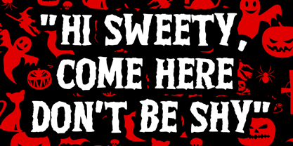 Retro Ghost Font Poster 3