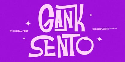 MC Gank Sento Font Poster 1