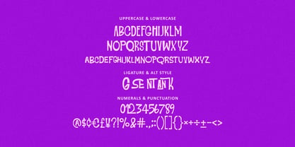 MC Gank Sento Font Poster 5