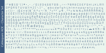 Cubisquare AOE Font Poster 6