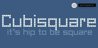 Cubisquare AOE Font Poster 1