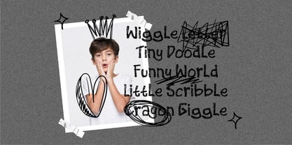 Doodle Lines Font Poster 3
