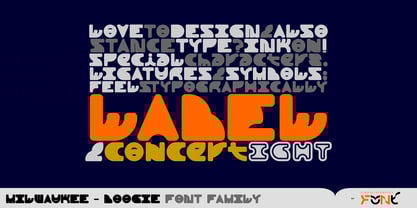 Milwaukee Boogie Font Poster 15