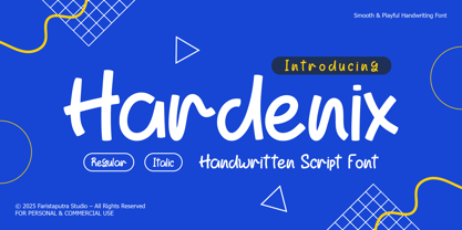FA Hardenix Font Poster 1