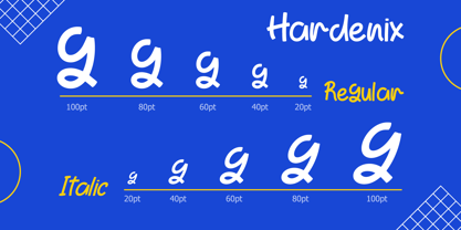 FA Hardenix Font Poster 3