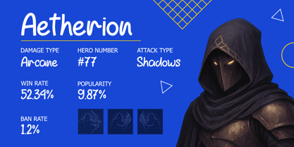 FA Hardenix Font Poster 6