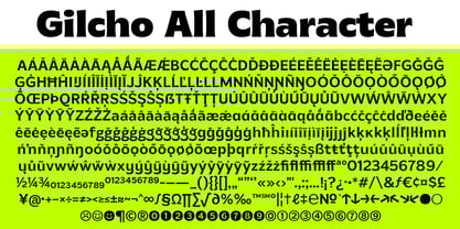 MTC Gilcho Font Poster 6