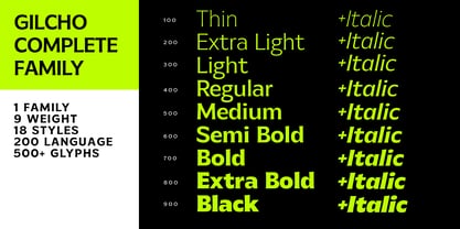 MTC Gilcho Font Poster 3