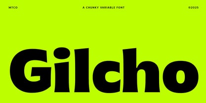 MTC Gilcho Font Poster 1