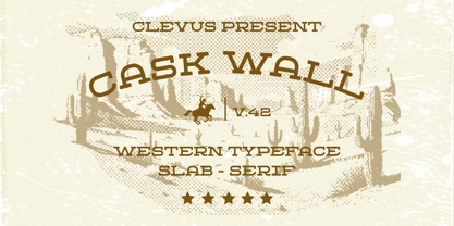 Cask Wall Font Poster 1