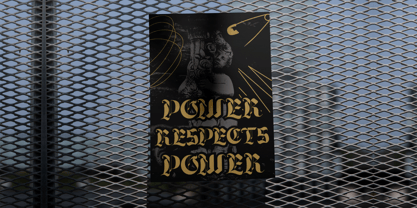 Bold Rune Font Poster 2