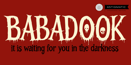 Babadook AOE Font Poster 1