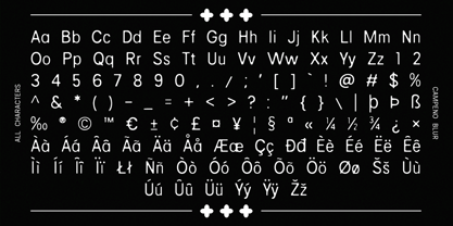 Campeno Blur Font Poster 6