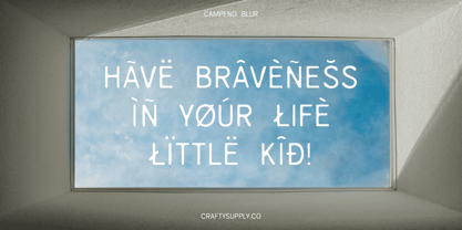 Campeno Blur Font Poster 5