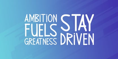 Rising Ambition Font Poster 2