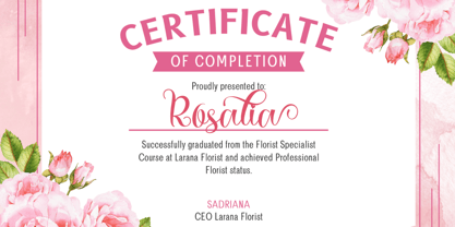 Wonderful Marytha Font Poster 3