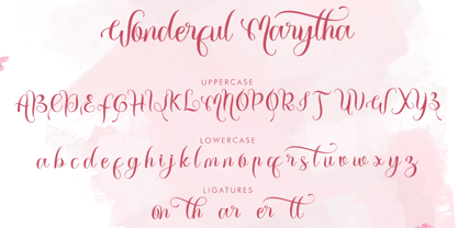Wonderful Marytha Font Poster 6