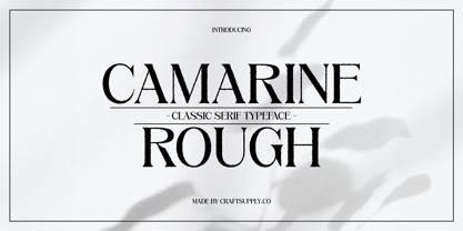 Camarine Rough Font Poster 1