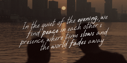 Sound Of Letter Font Poster 8