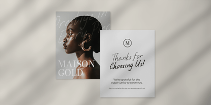 Sound Of Letter Font Poster 7