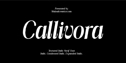Callivora Font Poster 1