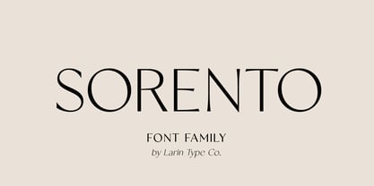 Sorento Font Poster 1