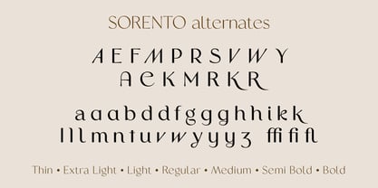 Sorento Font Poster 15