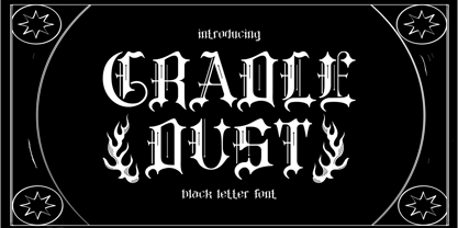 Cradle Dust Font Poster 1