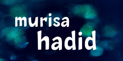 Murisa Hadid Font Poster 1