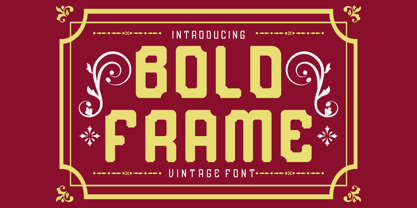 Bold Frame Font Poster 1