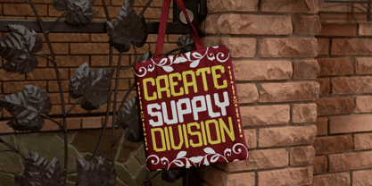 Bold Frame Font Poster 4