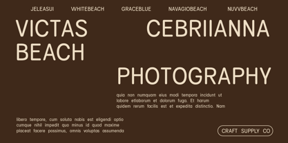 Campeno Rounded Font Poster 3