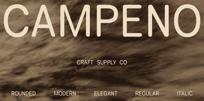 Campeno Rounded Font Poster 1