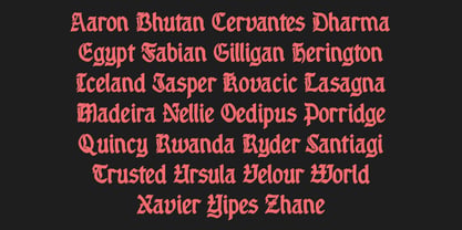 Fuscous Font Poster 6