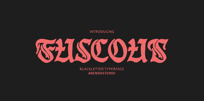 Fuscous Font Poster 1