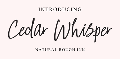 Cedar Whisper Font Poster 1