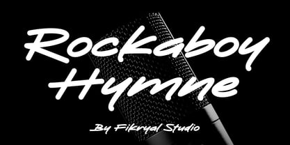 Rockaboy Hymne Font Poster 1