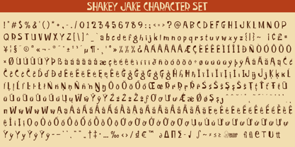 Shakey Jake Font Poster 6