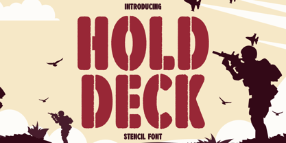 Hold Deck Font Poster 1
