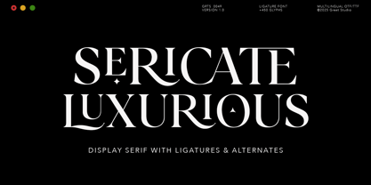 Sericate Font Poster 1