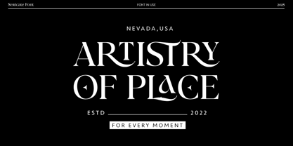 Sericate Font Poster 3