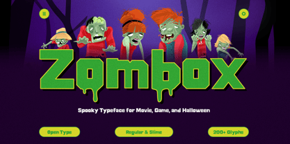 Zombox Font Poster 1