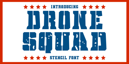 Drone Squad Font Poster 1